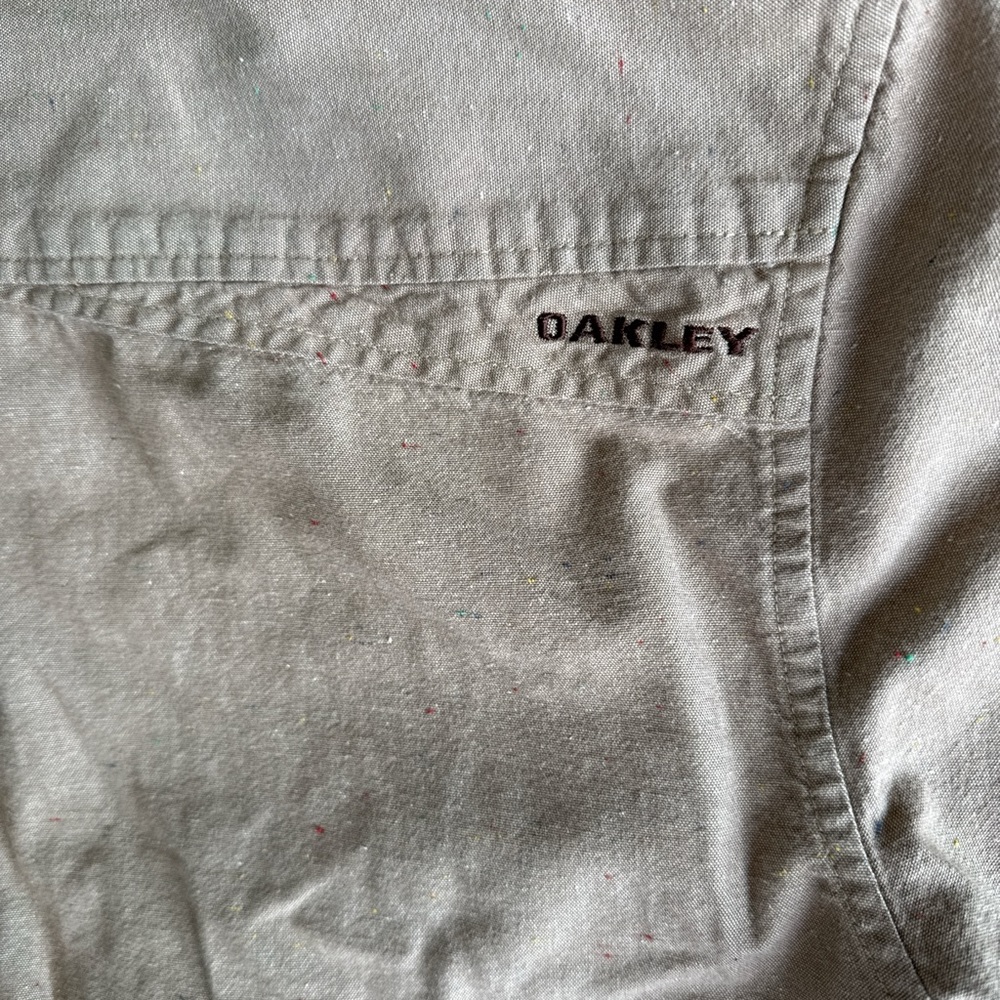 Oakley Speckled Tan Button-down Shirt - Picture 5 of 6